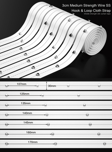 เทปพันผ้าม่านโพลีเอสเตอร์คลื่นสี<span class=keywords><strong>ดำ</strong></span>แบบรางเสาผ้าม่าน - Product Image 2