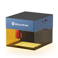Graveur laser CNC compact SCULPFUN ICube, machines de marquage laser sur bois