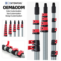 Nouveaux serre-tiges métalliques en fibre de carbone à dégagement rapide et clips de verrouillage réglables pour poteaux télescopiques et fenêtres, les plus vendus