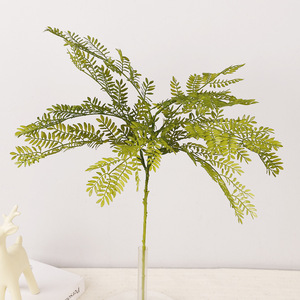 QIHAO - Planta Artificial de Hojas de Cola de Pez, PVC Suave, Decoración de Interiores para el Hogar, Vegetación de Alta Simulación - Product Image 3