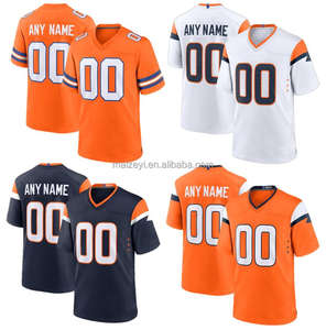 Beste Kwaliteit Custom Uw Nummer Uw Naam Uw Logo Plus Size 6xl Gestikte Denver Stijl Tackle Twill American Football Jersey - Product Image 1