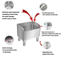 Éviers commerciaux en acier inoxydable certifiés CE, capacité de charge de 300 kg/m, pour restaurants, hôtels, écoles, buanderies