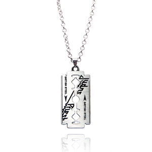 Collier créatif Hip Hop Rock Band Judas Priest, pendentif en forme de lame de rasoir, chaîne de cou pour homme, porte-clés en métal, bijoux Chaveiro - Product Image 1