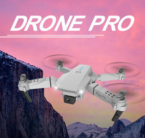 E88 PRO Drone Quadcopter lipat kamera ganda, mainan pesawat tanpa awak kuadkopter lipat Video 4K dengan pengendali jarak jauh, transmisi plastik tanpa sikat 1km - Product Image 2