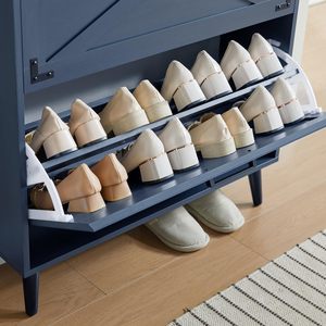 Meuble à <span class=keywords><strong>chaussures</strong></span> autoportant ultra-fin et réglable pour entrée, rangement moderne pour <span class=keywords><strong>chaussures</strong></span> - Product Image 4