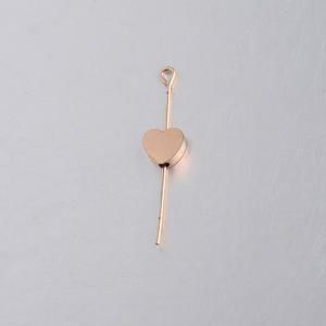 Abalorios de Corazón LOVE en Forma de Durazno en Blanco, Dijes de Acero Inoxidable para Fabricación de Joyas, Abalorio de Corazón DY para Pulseras, Collares y Pendientes - Product Image 6