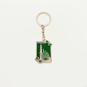 Cadeaux du Ramadan, style ethnique, petit porte-clés en forme de <span class=keywords><strong>maison</strong></span>, pendentif plaqué or, article de <span class=keywords><strong>d</strong></span>écoration, souvenir de voyage, vente directe des fabricants - Product Image 4