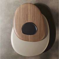 Table basse en MDF miroir, design irrégulier rotatif pour salon moderne