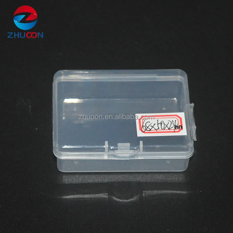 Boîte carrée vide pour mini conteneurs de stockage en plastique transparent avec couvercles