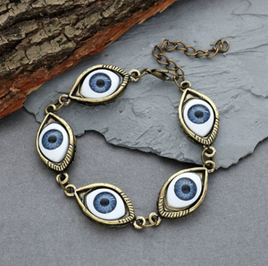 Лидер продаж, сплав, Ретро глаза в наличии, популярные ювелирные изделия, универсальный браслет с коротким колье - Product Image 1