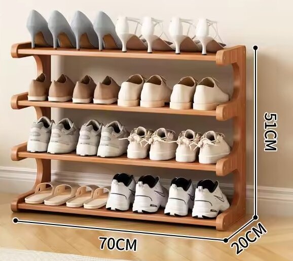 4 niveles, 70 cm de largo [capacidad para 10 pares de zapatos]