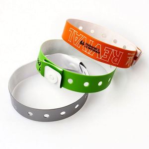 Pulsera de Identificación de Vinilo PVC Resistente, Fabricada en China, para Fiestas, con Logotipo Personalizado - Product Image 2
