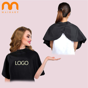 Vendita calda logo personalizzato salone di bellezza impermeabile accessori per parrucchieri Shampoo mantelle nere Make up salone mantelle per le donne - Product Image 1