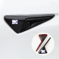 2 pièces couverture de Protection ABS en Fiber de carbone pour caméra latérale Tesla Model 3 Y S X Model 3, accessoires Auto, nouveau