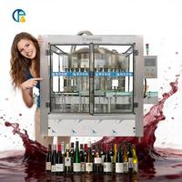 Machine de remplissage automatique de bouteilles en gros pour usine, 8, 10 ou 12 buses, pour vin, whisky, jus, vodka, liqueur, vin de riz et autres boissons