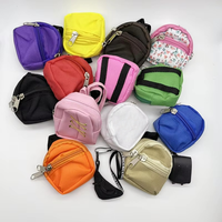 Porte-monnaie miniature en forme de sac à dos JOYSUN avec fermeture éclair, porte-clés, logo personnalisé, cadeau, mini sac à dos pendentif, porte-clés en nylon