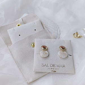 Sacs enveloppes monochromes élégants, fermeture magnétique, sacs enveloppes modernes pour la présentation de bijoux, pour l'emballage de bijoux - Product Image 5