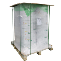 Papier synthétique thermique à revêtement supérieur avec adhésif thermofusible pour congélateur, étiquette de matière première PP thermique directe, rouleau géant