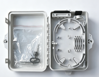 Kotak Distribusi Serat Optik FTTH 4-Core, Kotak Terminal Serat Optik 1*4 Splitter/Adapter