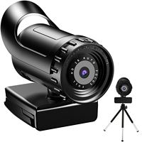 Cámara Web 4K con Enfoque Automático, USB, Plug-and-Play, para Streaming, con Micrófono Integrado 2K, Exposición Automática y Vista Gran Angular