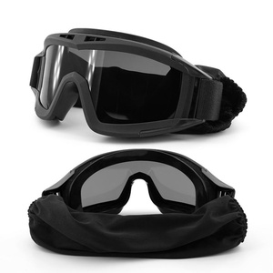 Lunettes de sécurité BANGBANG en TPU noir, étanches, anti-impact, anti-vent et anti-poussière, légères et durables pour la chasse en extérieur - Product Image 1