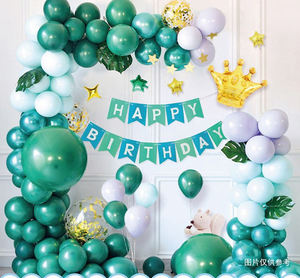 Set all'ingrosso <span class=keywords><strong>di</strong></span> palloncini con palloncino bianco verde Set <span class=keywords><strong>di</strong></span> palloncini palloncini Set <span class=keywords><strong>di</strong></span> decorazioni per feste primo <span class=keywords><strong>compleanno</strong></span> decorazioni per festa - Product Image 2
