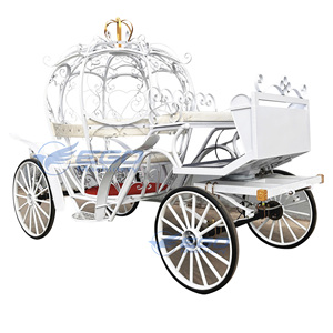 Carruaje Eléctrico de Caballos, Vehículo de Cuatro Ruedas para Turismo, Bodas y Recorridos con Calabacines, Carruaje Tirado por Caballos, Limusina, Carroza de Cenicienta - Product Image 1