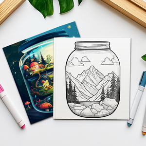 Malbücher für Erwachsene zur Angstlinderung Premium-Papier Karton-Druck Zeichen- und Malbücher - Product Image 3