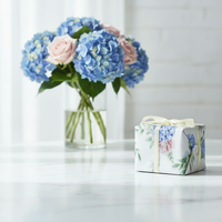 Papier d'emballage translucide imperméable à motif floral, 500 pièces, 50*70CM, en stock pour la fête des mères, emballage de bouquets de fleurs