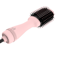 Ulelay Best Seller Brosse à air chaud 1000W avec peigne rotatif, sèche-cheveux ionique et styler pour usage extérieur et hôtelier