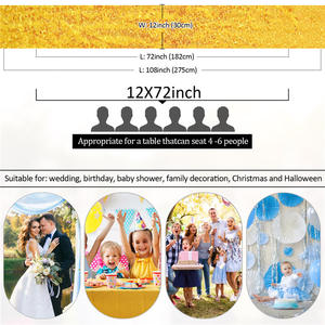 Tking nouveauté or Glitz <span class=keywords><strong>chemin</strong></span> <span class=keywords><strong>de</strong></span> <span class=keywords><strong>Table</strong></span> fil d'or <span class=keywords><strong>Organza</strong></span> pure gaze élément <span class=keywords><strong>chemin</strong></span> <span class=keywords><strong>de</strong></span> <span class=keywords><strong>Table</strong></span> - Product Image 5