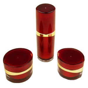 Tarro de crema cosmética, botella de loción de esencia, conjunto de paquete - Product Image 1