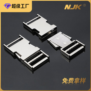 Hebilla Deslizante de Aleación Metálica para Bolsos, Color Plata y Negro, Duradera - Product Image 5