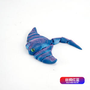 Figuras de Manta <span class=keywords><strong>Ray</strong></span> bonitas impresas en 3D creativas Modelos de actividad conjunta de animales de plástico para adornos - Product Image 6