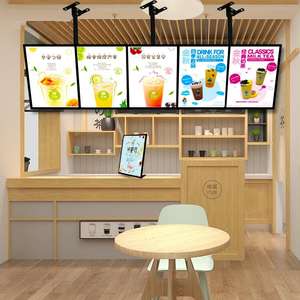 Cajas de luz publicitarias Tablero de menú Pantalla de ventana de bienes raíces Caja de luz magnética para exteriores Marco delgado de cristal Póster Caja de luz Led - Product Image 1