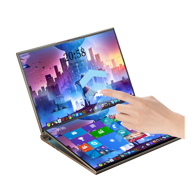 16+16 Inch Dual Screen Laptop Intel Core I7-1260P 10 Touch Dual M.2 1TB Hard Drive High Performance Cooling for Business Design