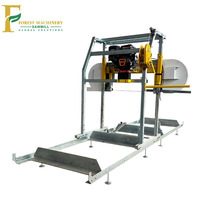 Scie à ruban horizontale portable mini pour la coupe du bois, machine à scier le bois, scie à ruban à essence pour la coupe du bois et des grumes