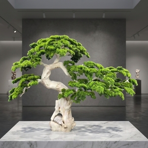 Bonsaï d'arbre <span class=keywords><strong>de</strong></span> pin artificiel personnalisé en <span class=keywords><strong>fibre</strong></span> <span class=keywords><strong>de</strong></span> <span class=keywords><strong>verre</strong></span> avec racines sculptées, ornement paysager pour intérieur et extérieur, bonsaï <span class=keywords><strong>de</strong></span> pin préservé - Product Image 3