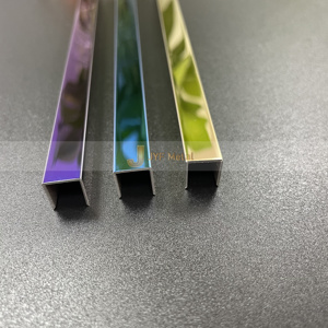 Bande de finition murale EX339 SS304 en acier inoxydable doré moderne pour décoration intérieure d'appartement, durable et étanche - Product Image 6