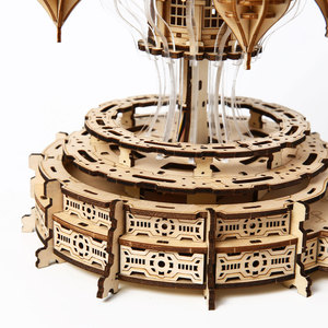 Grand Puzzle 3D en Bois <span class=keywords><strong>Château</strong></span> Volant DIY, Modè<span class=keywords><strong>le</strong></span> Artisanat Diorama Fantastique à Collectionner - Product Image 3