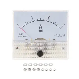 85C1 1/2/3/30/50/100A DC Analog Current Meter Panel Mechanical Pointer Type Ammeter