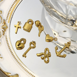 Sun And Moon Mixed Shape Pendant 18K Gold Plated Stainless Steel For Necklace Making Jewelry Findings Components - Product Image 2