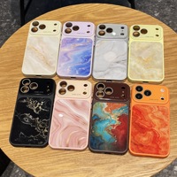 Étui de téléphone texturé marbré de conception nouvelle pour iPhone 18, coque de téléphone élégante pour iPhone 18 17 Pro Max