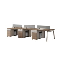 Poste de travail modulaire en bois moderne pour bureau, cloison de bureau, poste de travail pour personnel, bureau modulaire, poste de travail pour centre d'appels