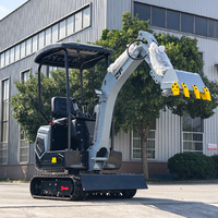Excavator Mini 1.2 Ton Laris Manis, Mesin Penggali Kecil Bersertifikasi CE EPA Euro 5, Excavator Hidrolik Multifungsi Beroda Rantai Dengan Bucket