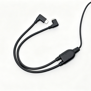 Cavo USB <span class=keywords><strong>C</strong></span> Maschio <span class=keywords><strong>a</strong></span> Doppio USB <span class=keywords><strong>C</strong></span> ad Angolo Retto OEM ODM 750mm per Ricarica e Trasferimento Dati - Product Image 4