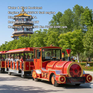 Tren Turístico sin Rieles de 72 Plazas, Autobús Turístico, Vehículo Turístico con Luces Navideñas para Exteriores - Product Image 2