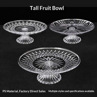 Plateau à fruits en forme de fleur, bol à fruits en forme de pétale, style japonais minimaliste, plat à fruits transparent pour bar KTV