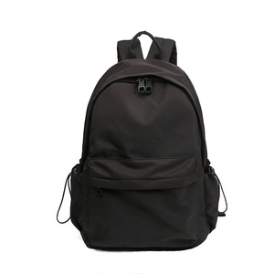 กระเป๋าเป้สะพายหลังสไตล์เกาหลีความจุขนาดใหญ่สีเบจสำหรับทุกเพศสีทึบชั้นวางคอมพิวเตอร์สายสะพายไหล่กระเป๋าเป้สะพายหลังสำหรับเดินทางเพื่อการพักผ่อน - Product Image 4