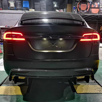 Kit de Carrocería de Fibra de Carbono Húmeda RZ para Modificación de Automóviles 2015-2022, Alerón Delantero y Trasero, Faldones Laterales, Compatible con Tesla Model X